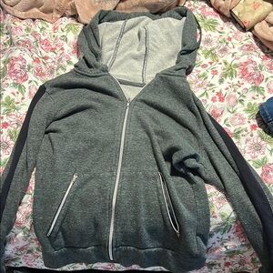Gray Zip-Up Hoodie